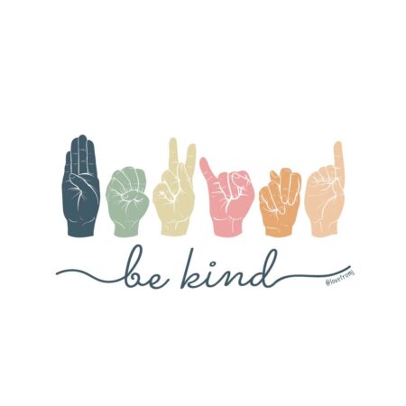 be kind sign language
