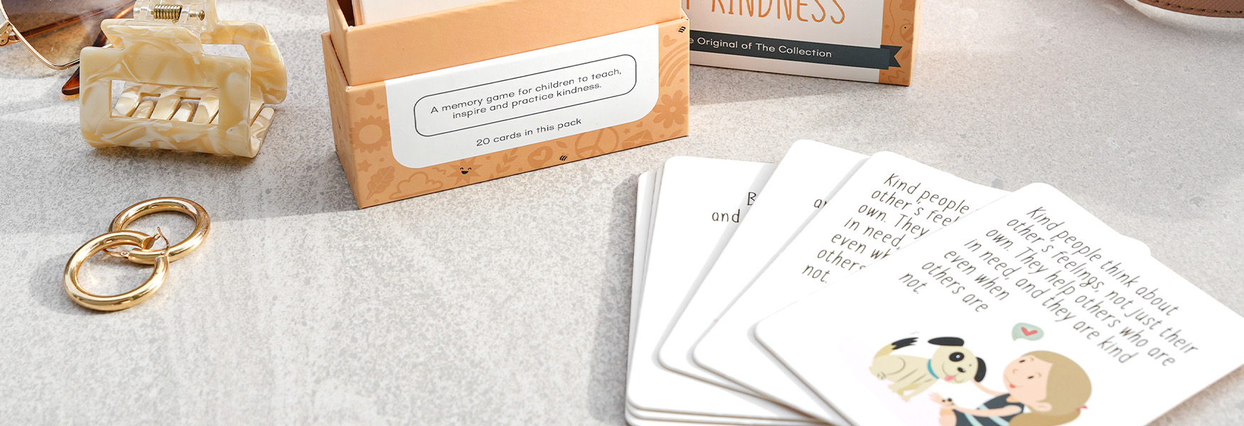 Little Box of Kindness Memory Game cards spread